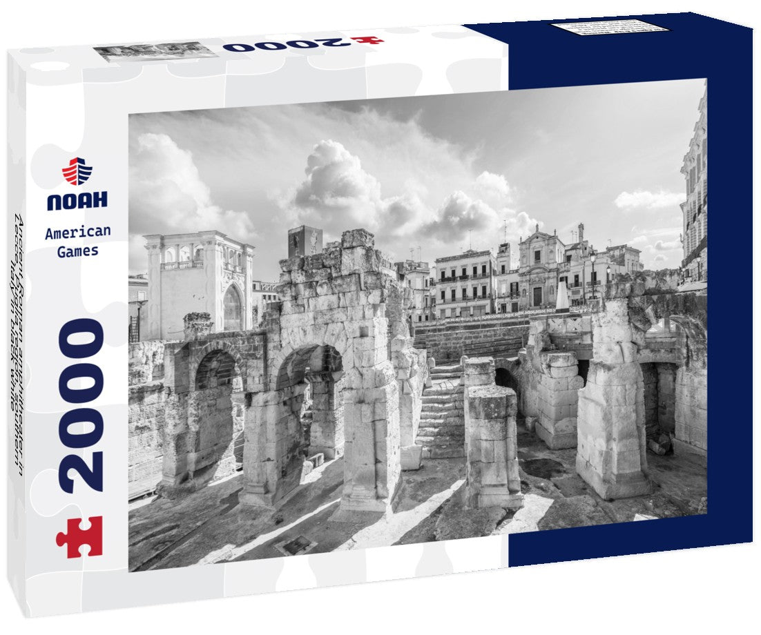 Ancient Roman amphitheater in Lecce, Puglia region, southern Italy 2000pc PuzzleBlack and White