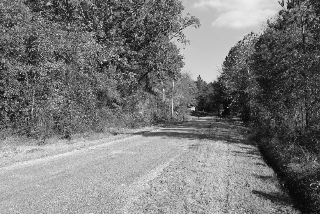Old Oxford Road in Marshall County Mississippi 2000pc PuzzleBlack and White