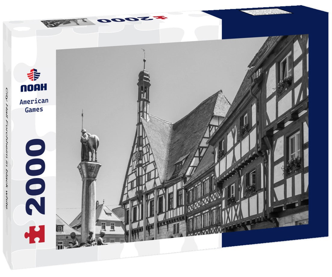 City Hall Forchheim 2000pc PuzzleBlack and White