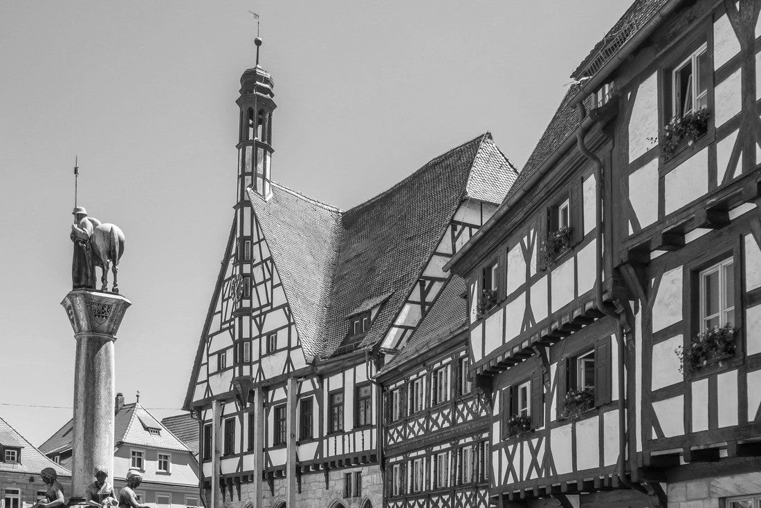 City Hall Forchheim 2000pc PuzzleBlack and White