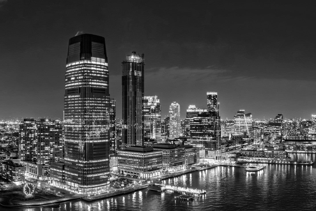 Jersey City skyline at night 2000pc PuzzleBlack and White