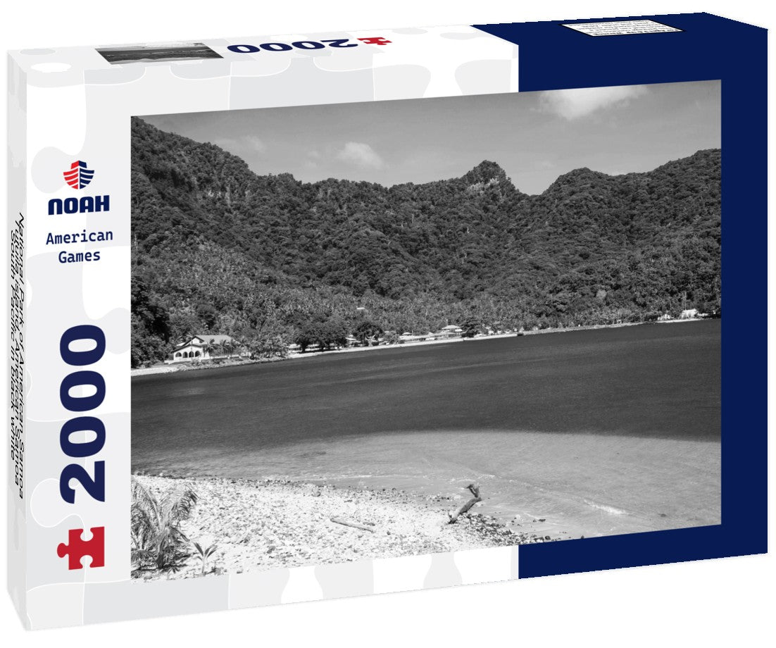 National Park of American Samoa, Tutuila island, American Samoa, South Pacific 2000pc PuzzleBlack and White