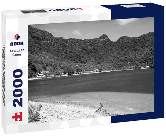 Noah Jigsaw Puzzle National Park of American Samoa, Tutuila island, American Samoa, South Pacific in black white 2000 pieces