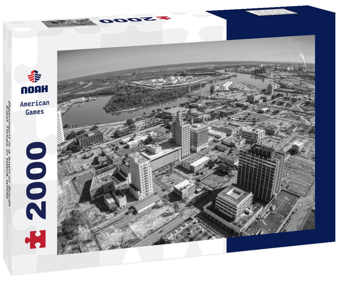 Beaumont is a town in South East Texas 2000pc PuzzleBlack and White
