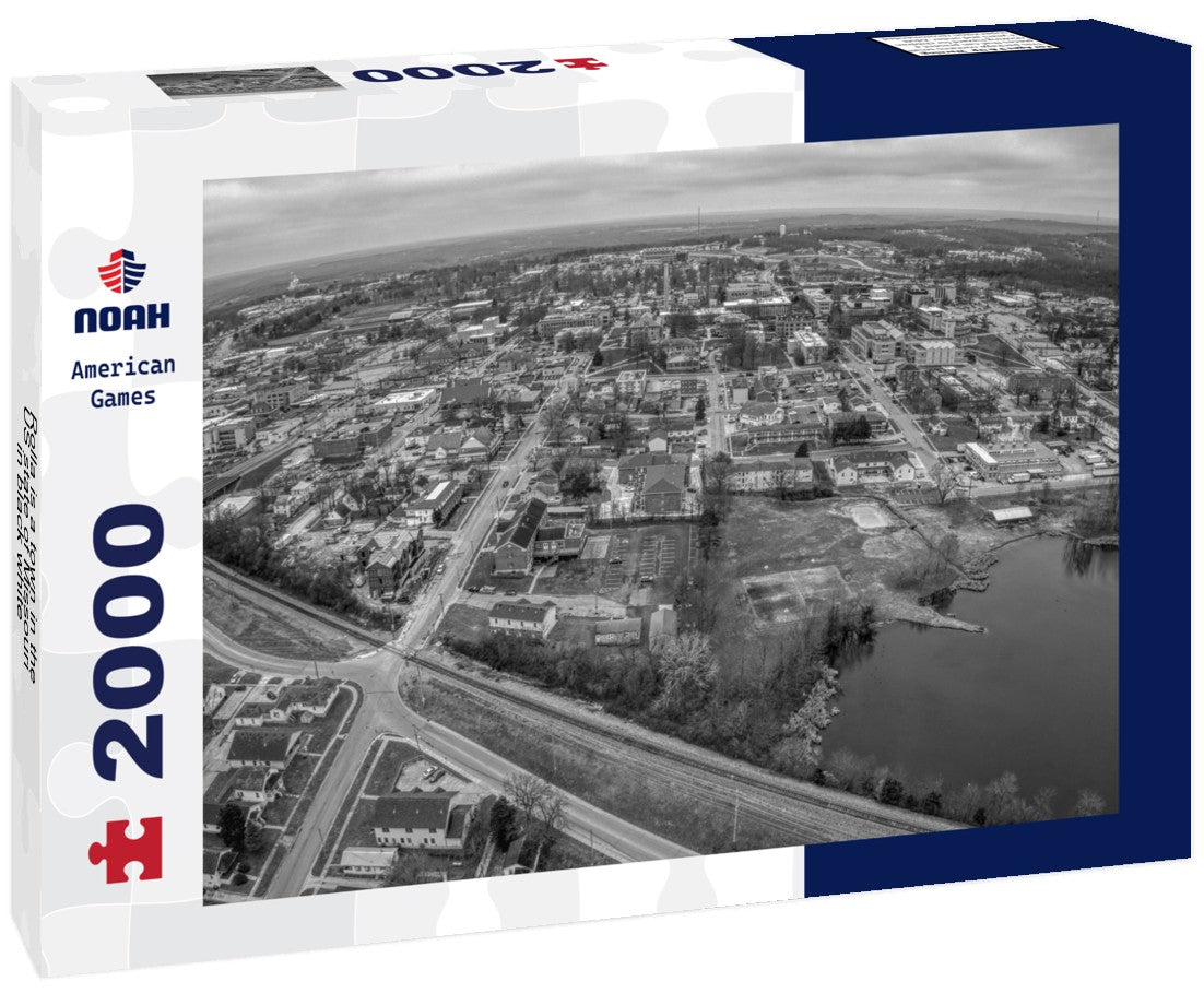 Rolla is a town in the US state of Missouri 2000pc PuzzleBlack and White