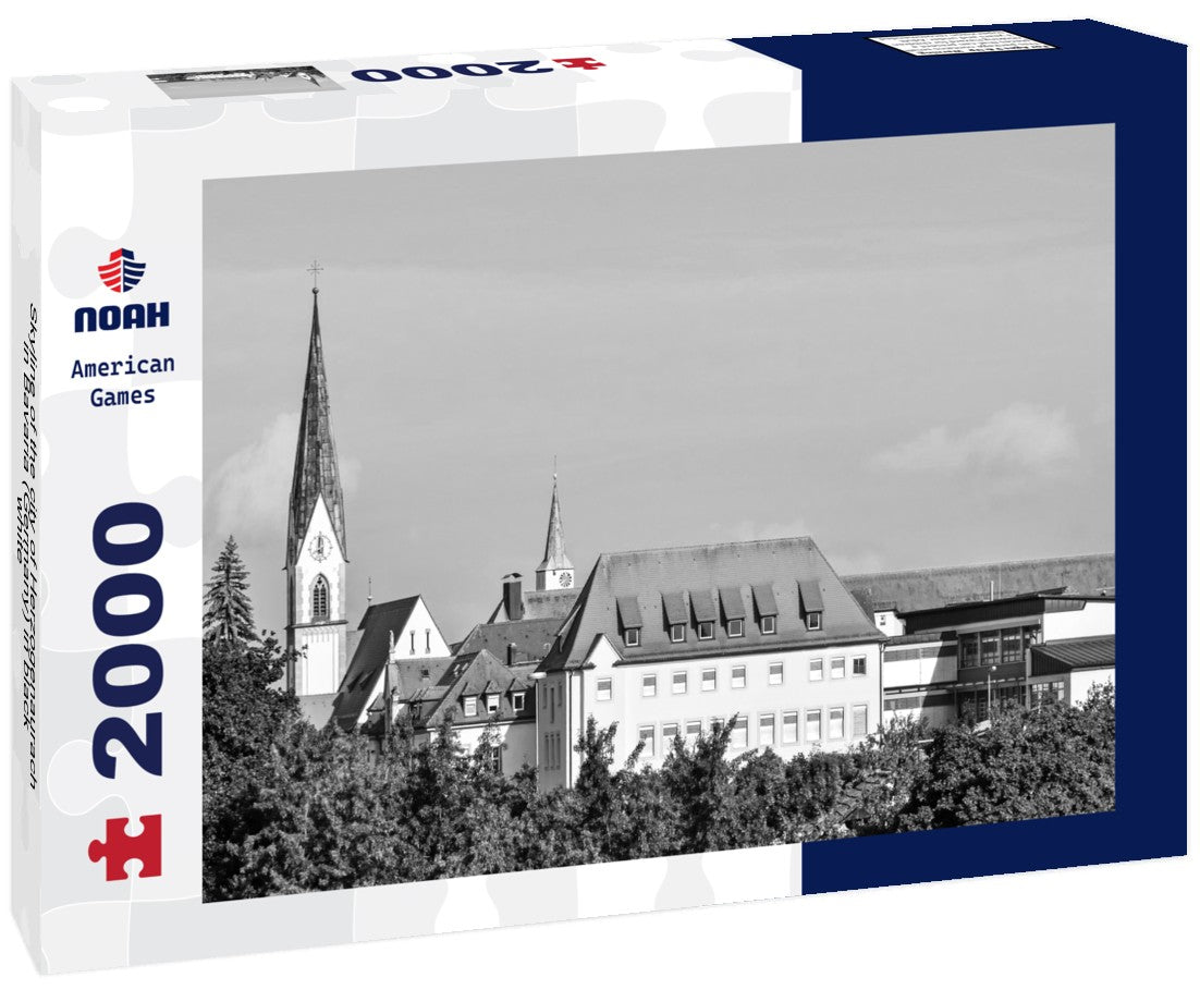Noah Jigsaw Puzzle Skyline of the city of Herzogenaurach in Bavaria (Germany) in black white 2000 pieces