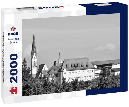 Noah Jigsaw Puzzle Skyline of the city of Herzogenaurach in Bavaria (Germany) in black white 2000 pieces
