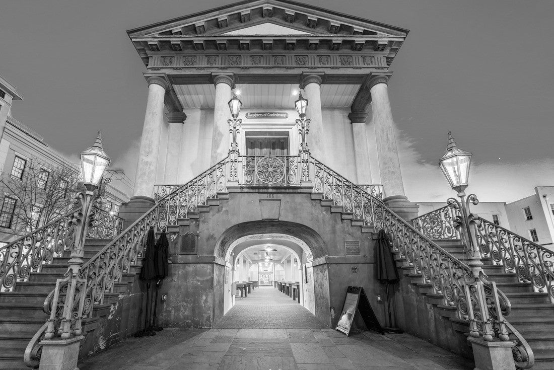 Charleston City Market in Downtown Charleston, South Carolina, USA 2000pc PuzzleBlack and White
