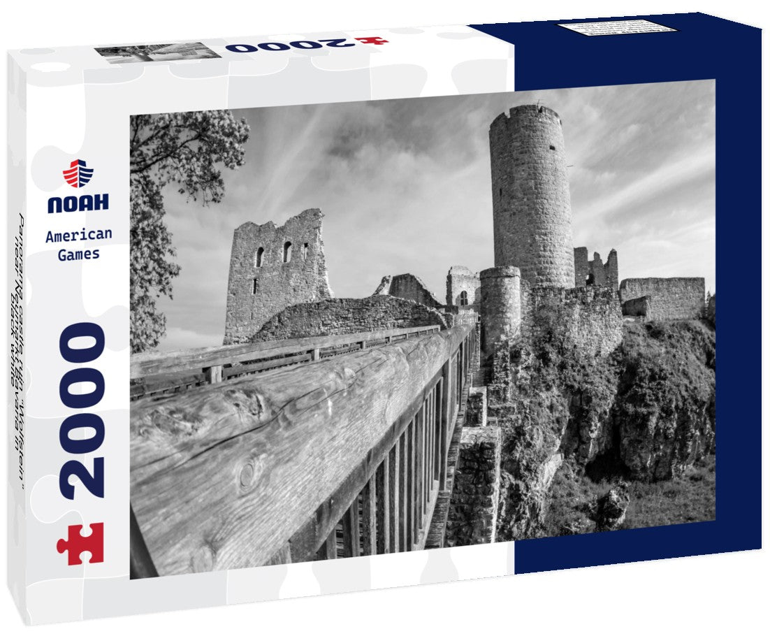 castle ruin “Wolfstein” near Neumarkt Bavaria 2000pc PuzzleBlack and White