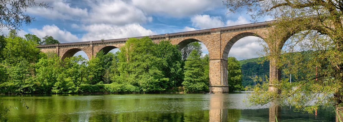Noah Jigsaw PuzzleHistoric bridge over the Ruhr near Herdecke, Germany, Panorama 1000 Pieces