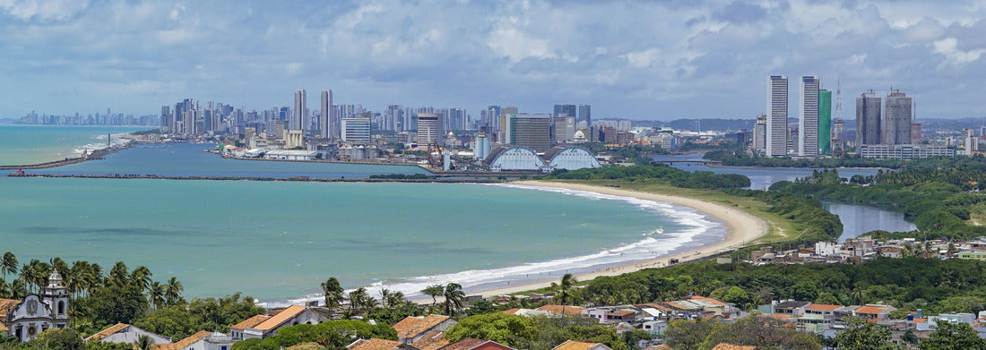 Pictures of Olinda for Recife, Cidade Alta, Alto da Sé, Brazil 1000pc Panoramic Puzzle