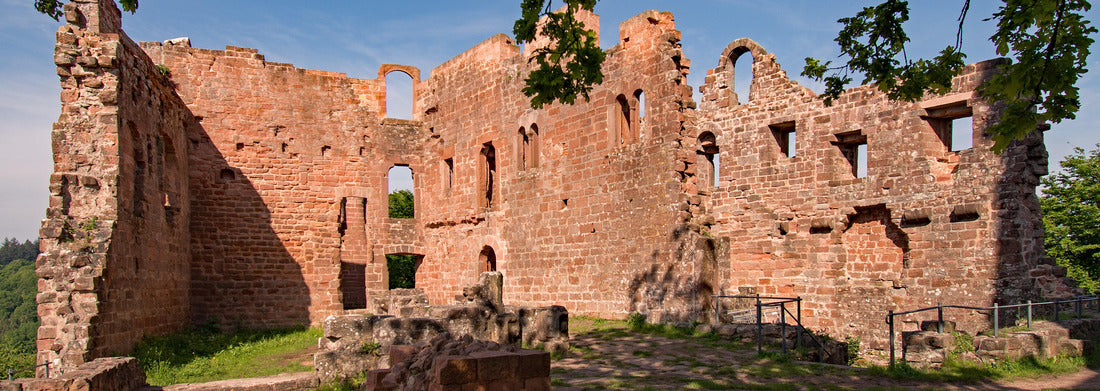 Ruins of Hohenecken Castle in Kaiserslautern, Rhineland-Palatinate, Germany 1000pc Panoramic Puzzle