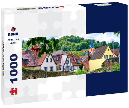 Noah Jigsaw PuzzleView of the old town wall and half-timbered houses in Bad Orb, Hesse, Germany, Panorama 1000 Pieces