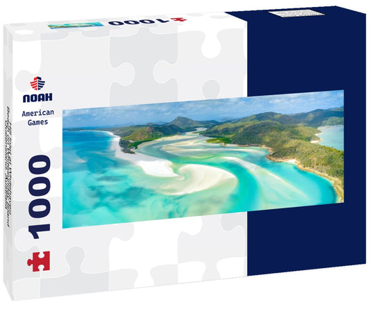 Noah Jigsaw PuzzleHill Inlet at Whitehaven Beach on Whitesunday Island, Queensland, Australia, Panorama 1000 Pieces