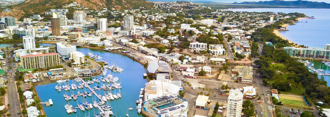 Noah Jigsaw PuzzleTownsville harbor view of the Yacht Club Marina, The Strand and Castle Hill, Queensland, Australia, Panorama 1000 Pieces