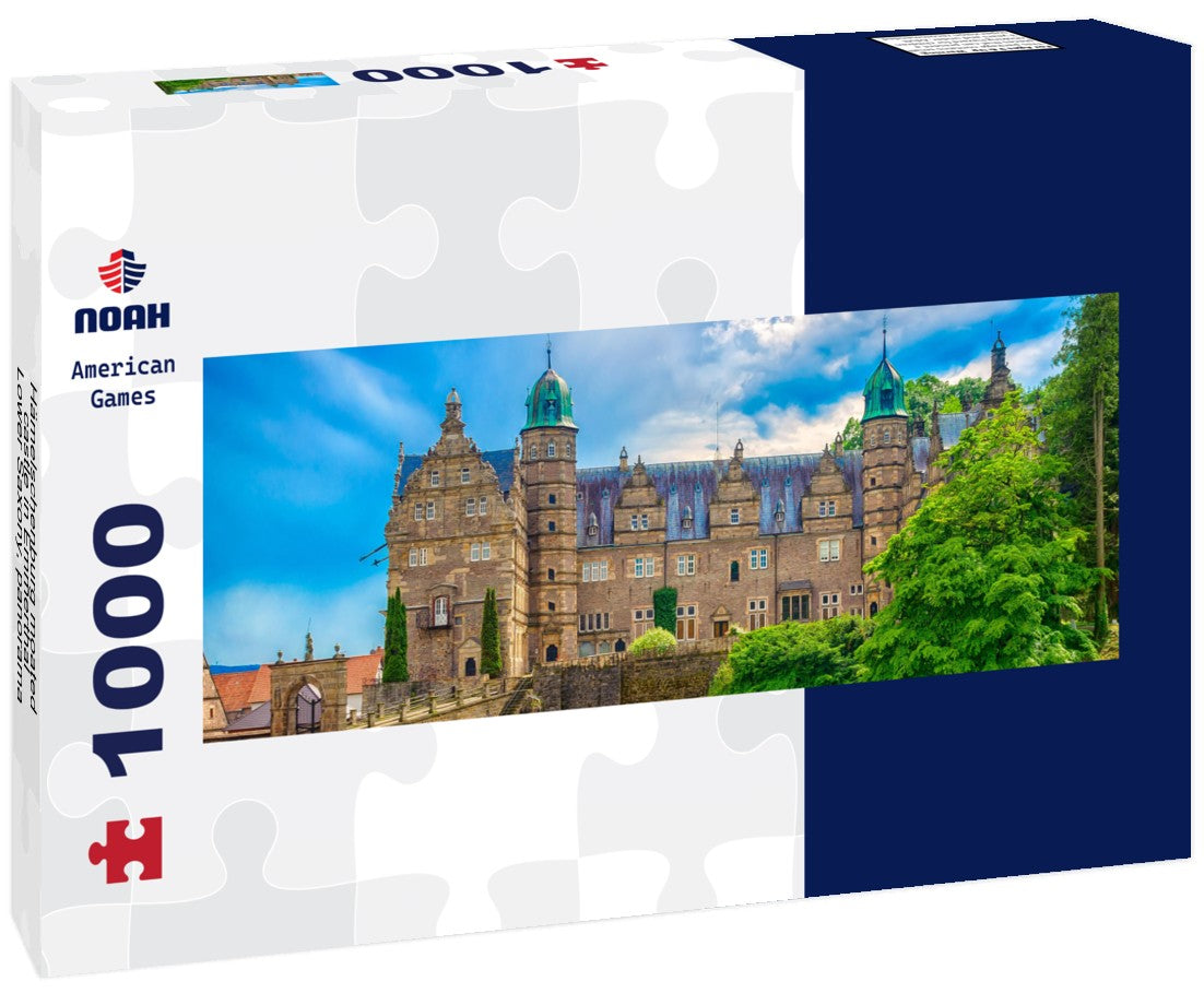 Hämelschenburg moated castle in Emmerthal, Lower Saxony 1000pc Panoramic Puzzle