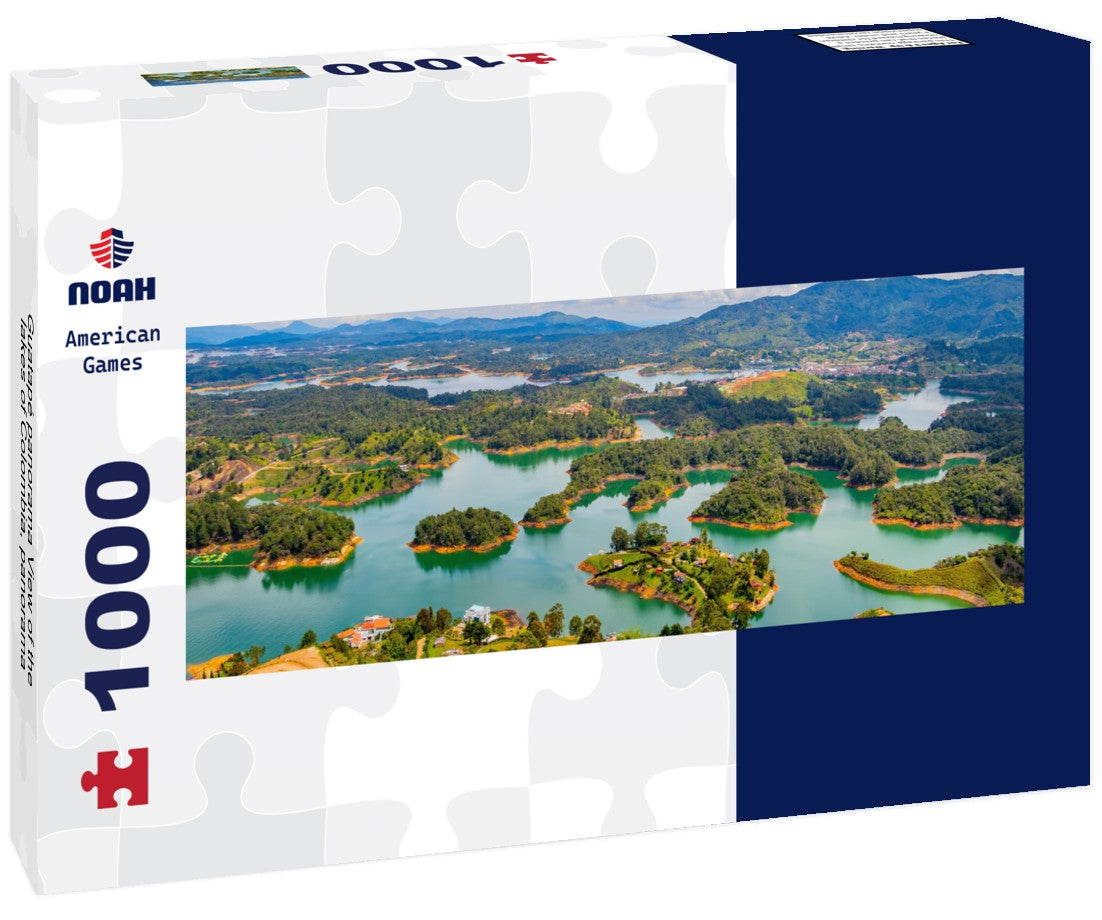 Guatapé view of the lakes of Colombia 1000pc Panoramic Puzzle
