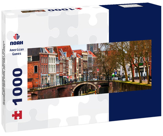 Noah Jigsaw PuzzleView of the old town with cathedral tower in Utrecht, Netherlands during the cloudy day, Panorama 1000 Pieces