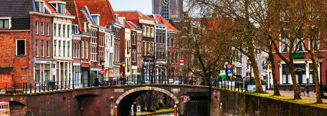 Noah Jigsaw PuzzleView of the old town with cathedral tower in Utrecht, Netherlands during the cloudy day, Panorama 1000 Pieces
