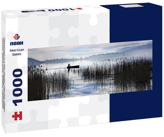 Noah Jigsaw PuzzleFishermen in Lake Zazari, near the village of Limnochori, municipality of Amyndaio, Florina, Macedonia, Greece, Panorama 1000 Pieces