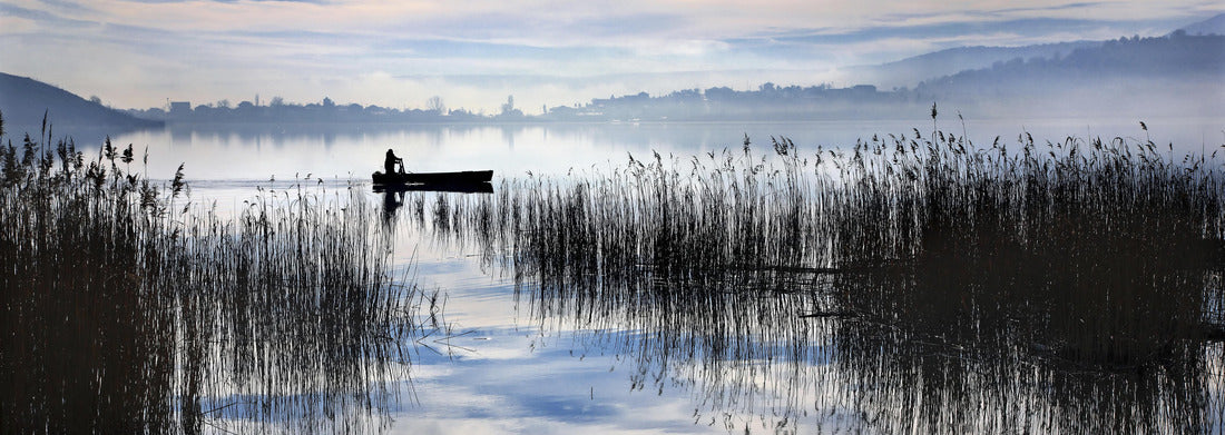 Noah Jigsaw PuzzleFishermen in Lake Zazari, near the village of Limnochori, municipality of Amyndaio, Florina, Macedonia, Greece, Panorama 1000 Pieces