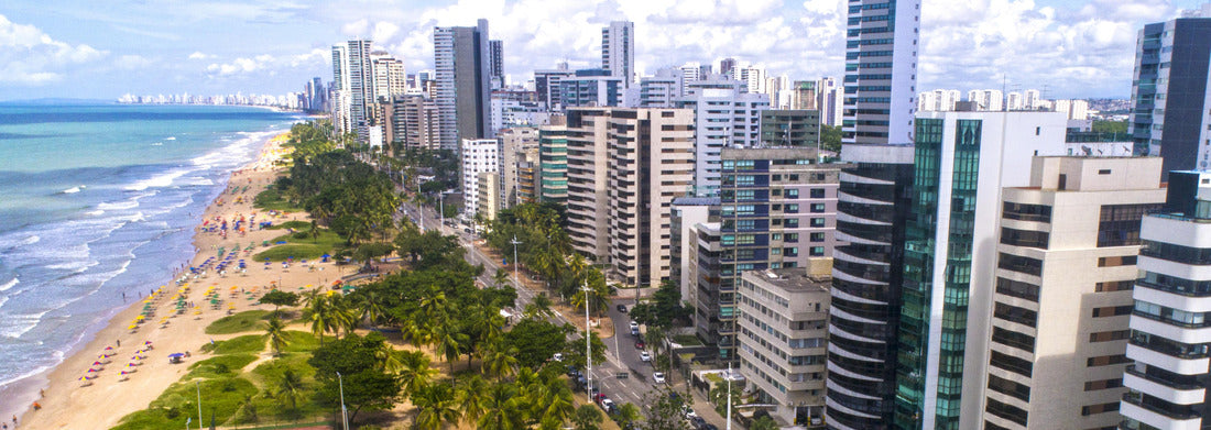Praia de Boa Viagem, Recife, Brazil 1000pc Panoramic Puzzle