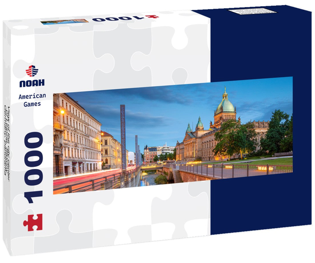 the city center of Leipzig, Saxony, Germany 1000pc Panoramic Puzzle
