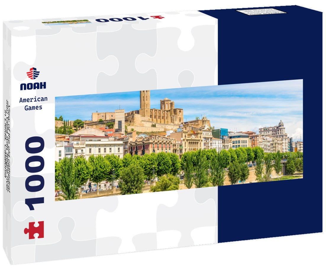 Noah Jigsaw PuzzleView of the old cathedral Seu Vella with Segre river in Lleida, Catalonia, Spain, Panorama 1000 Pieces