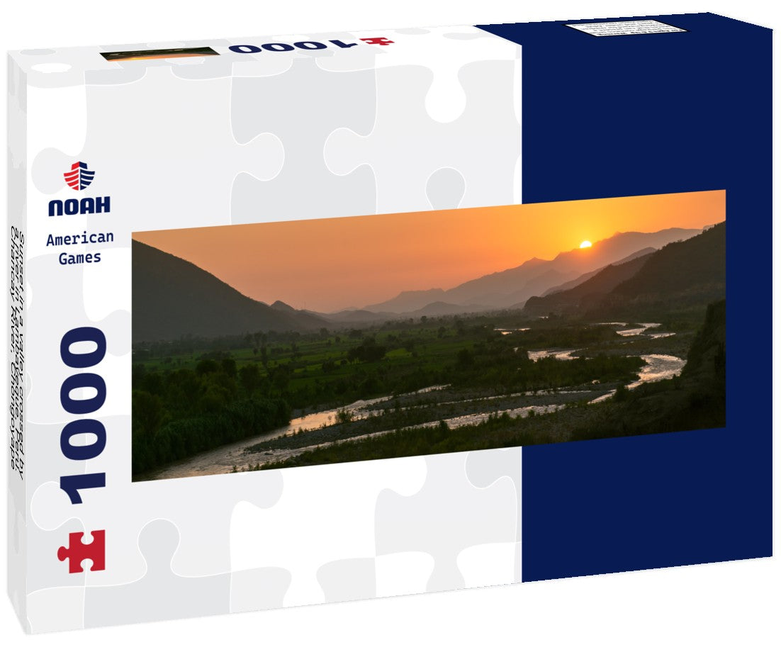 Noah Jigsaw PuzzleSunset in a valley crossed by a river in Lambayeque, Peru. Chancay River, Chongoyape, Lambayeque, Peru, Panorama 1000 Pieces