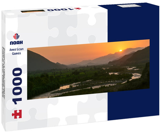 Noah Jigsaw PuzzleSunset in a valley crossed by a river in Lambayeque, Peru. Chancay River, Chongoyape, Lambayeque, Peru, Panorama 1000 Pieces