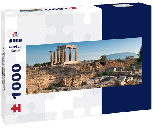Noah Jigsaw PuzzleTemple of Apollo amidst the ruins of ancient Corinth, Greece, Panorama 1000 Pieces