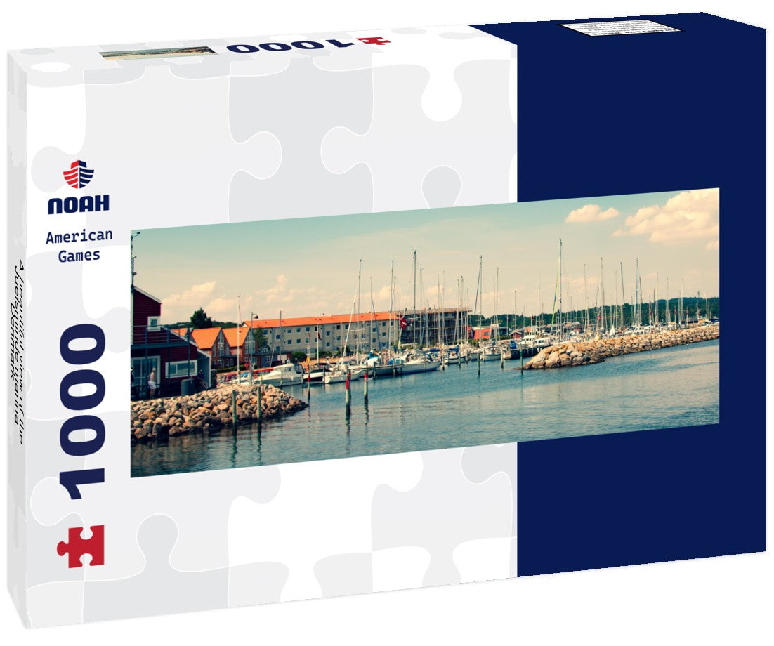 A beautiful view of the Juelsminde marina - Denmark - Hedensted Kommune 1000pc Panoramic Puzzle