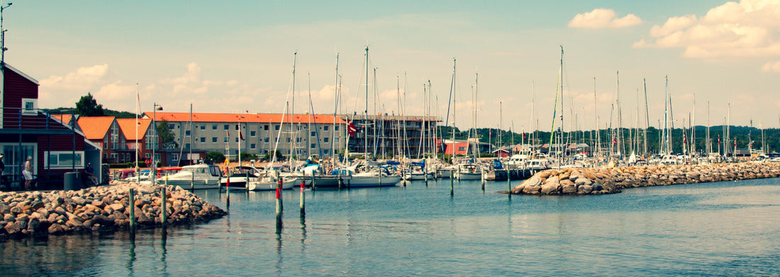 A beautiful view of the Juelsminde marina - Denmark - Hedensted Kommune 1000pc Panoramic Puzzle