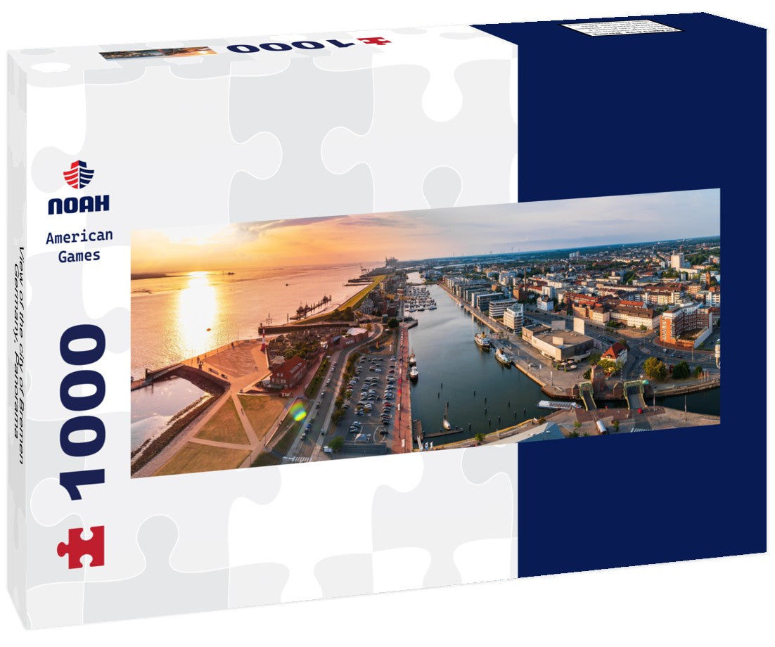 the city of Bremen, Germany 1000pc Panoramic Puzzle
