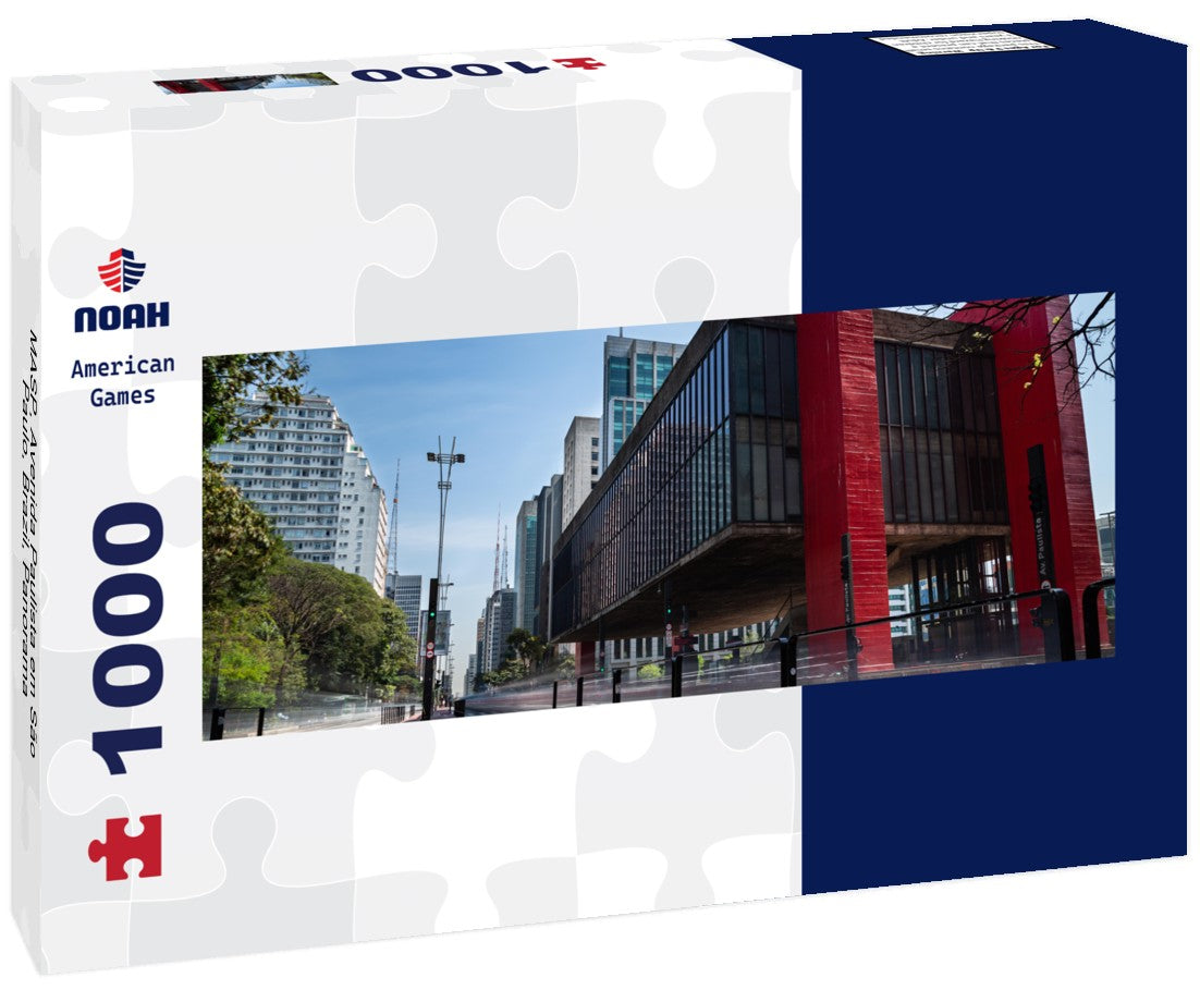 MASP, Avenida Paulista em São Paulo, Brazil 1000pc Panoramic Puzzle