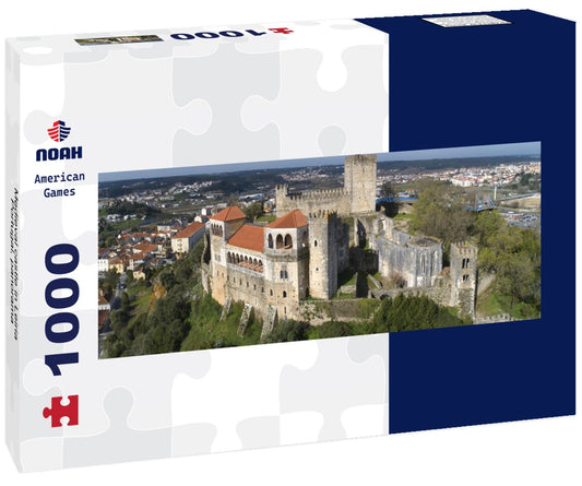 Medieval castle in Leiria Portugal 1000pc Panoramic Puzzle