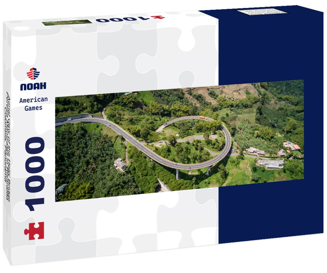 Noah Jigsaw PuzzleAerial view of the Helix Bridge Pereira Manizales in Risaralda Colombia, Panorama 1000 Pieces