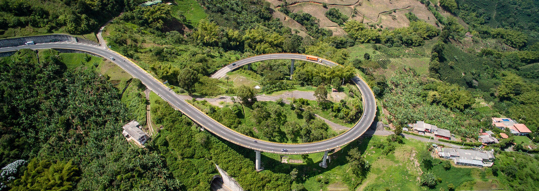 Noah Jigsaw PuzzleAerial view of the Helix Bridge Pereira Manizales in Risaralda Colombia, Panorama 1000 Pieces