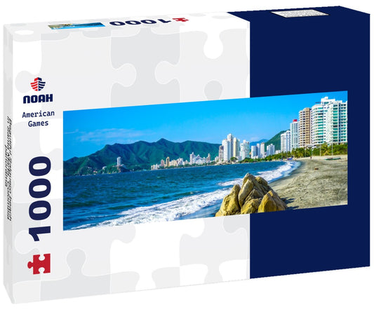 Noah Jigsaw Puzzle Beautiful Salguero beach in Santa Marta, Colombia, Panorama 1000 Pieces