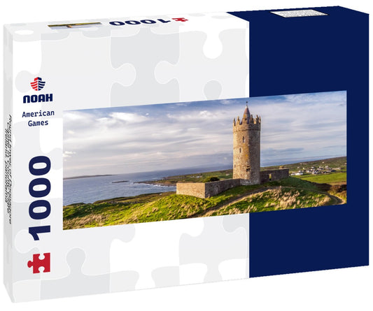 Noah Jigsaw Puzzle Round tower of Doonagore Castle in County Clare, Ireland, Panorama 1000 Pieces