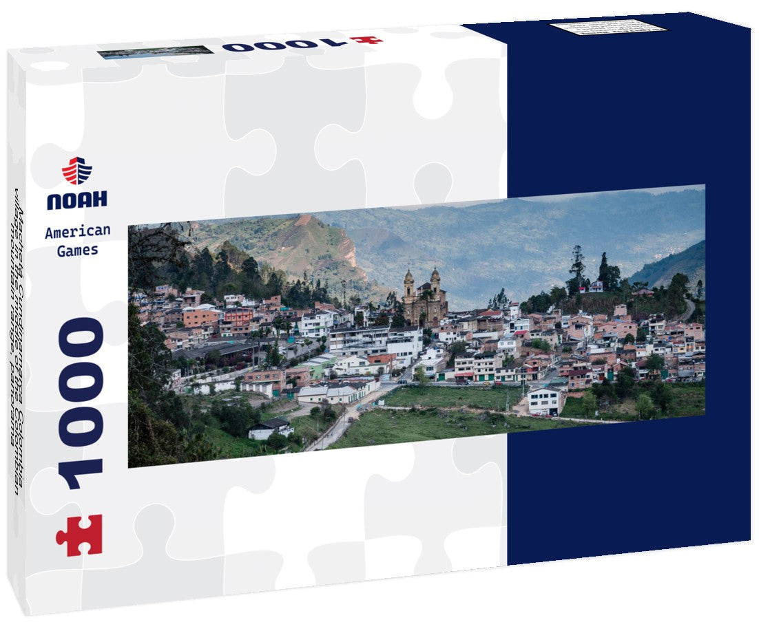 Noah Jigsaw Puzzle Machetá Cundinamarca Colombia, village in the middle of the Colombian mountain range, Panorama 1000 Pieces
