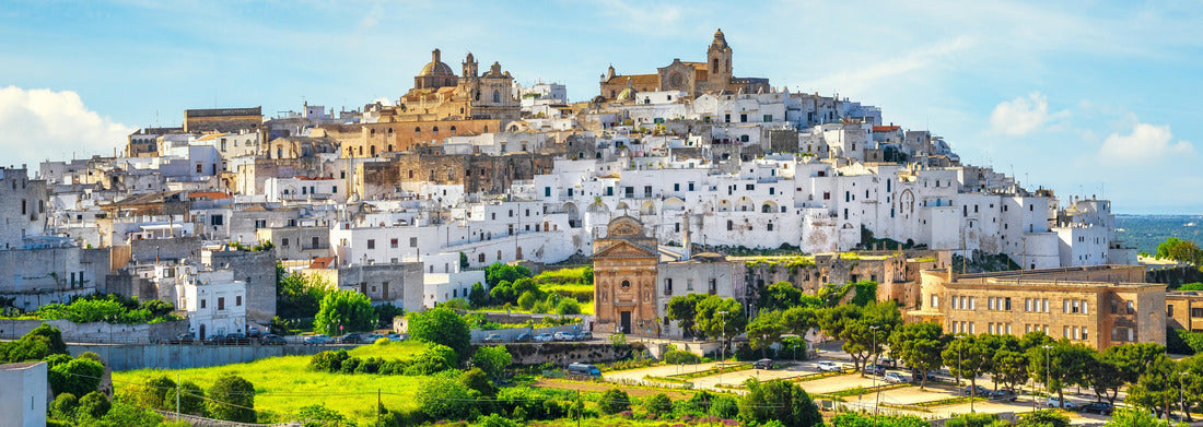 Noah Jigsaw Puzzle White city skyline of Ostuni at sunset, Brindisi, Apulia, Italy, Panorama 1000 Pieces