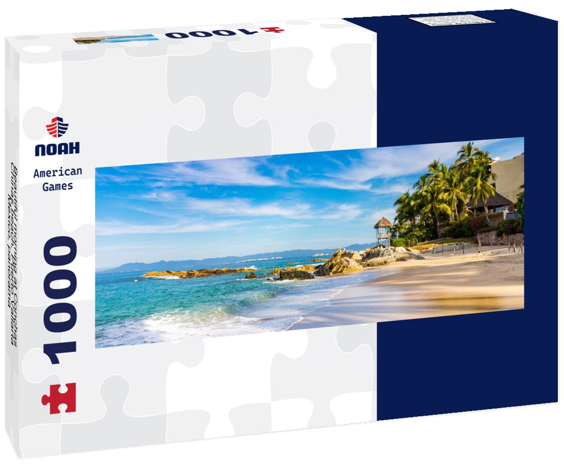 Noah Jigsaw Puzzle Beautiful morning at Conchas Chinas beach, Puerto Vallarta, Mexico, Panorama 1000 Pieces