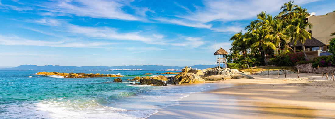 Noah Jigsaw Puzzle Beautiful morning at Conchas Chinas beach, Puerto Vallarta, Mexico, Panorama 1000 Pieces