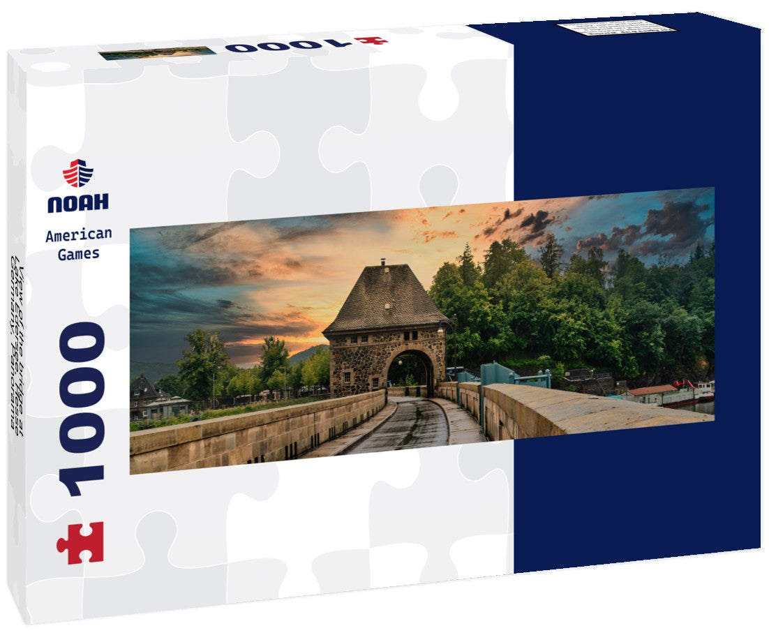 Noah Jigsaw Puzzle View of the bridge at Lake Edersee, Hesse, Germany, Panorama 1000 Pieces