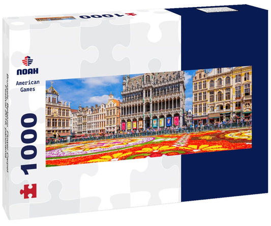 Noah Jigsaw Puzzle Brussels, Belgium. Flower Carpet Festival 2018, Panorama 1000 Pieces