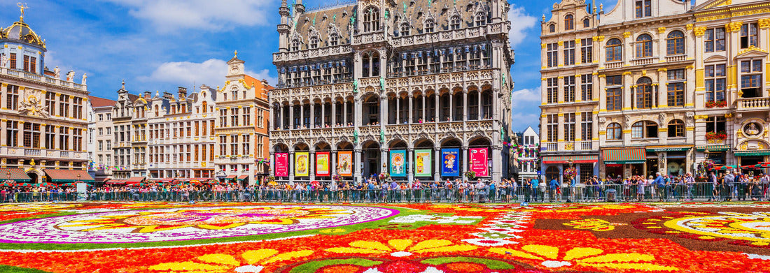 Noah Jigsaw Puzzle Brussels, Belgium. Flower Carpet Festival 2018, Panorama 1000 Pieces