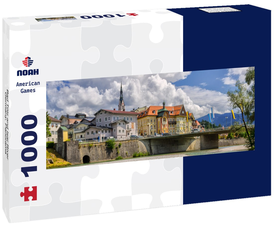 Noah Jigsaw Puzzle Bad Tölz and Isar River Germany, Panorama 1000 Pieces
