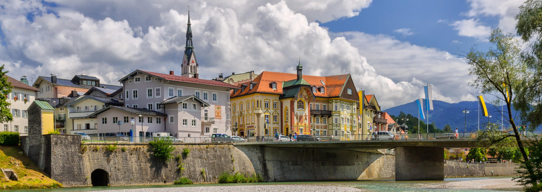 Noah Jigsaw Puzzle Bad Tölz and Isar River Germany, Panorama 1000 Pieces