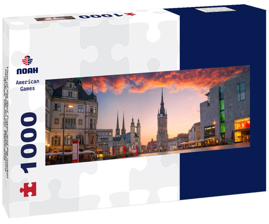 Noah Jigsaw Puzzle View of the Red Tower and the market square, Halle an der Saale, Saxony-Anhalt, Germany, Panorama 1000 Pieces